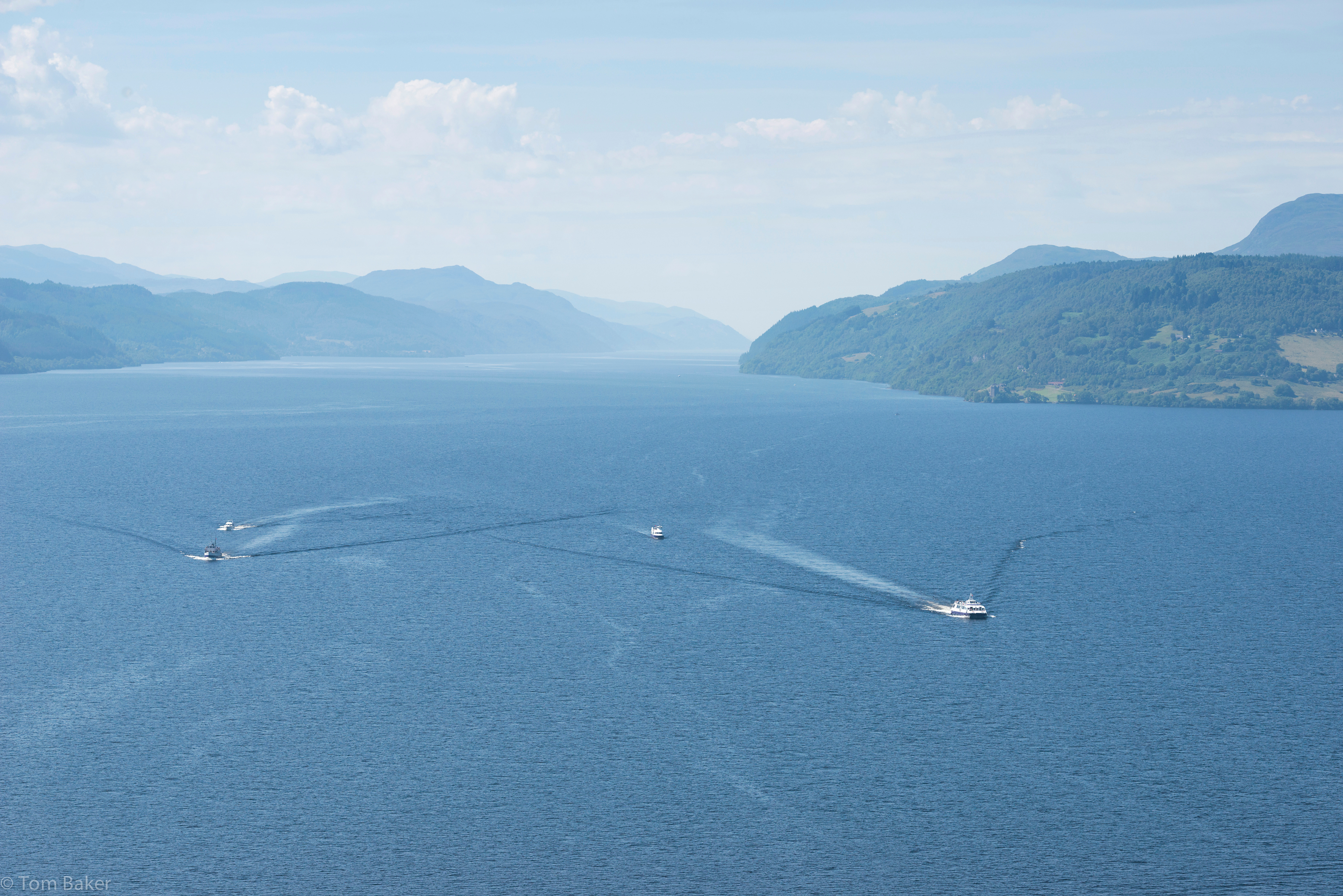 The Jacobite fleet on Loch Ness