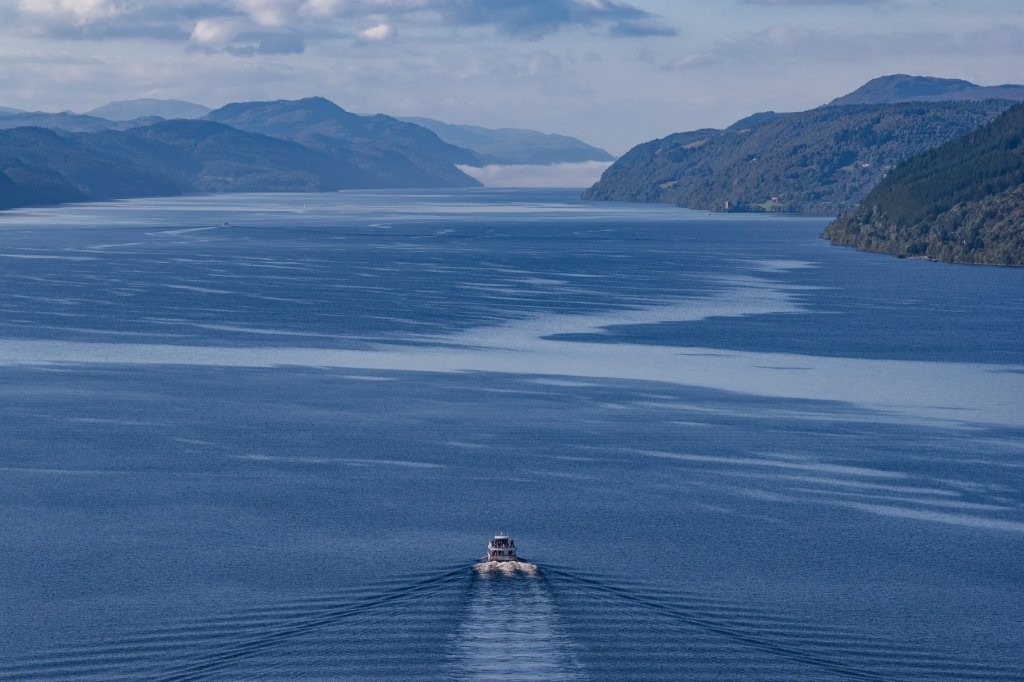 Aerial image of Jacobite Cruise on Loch Ness