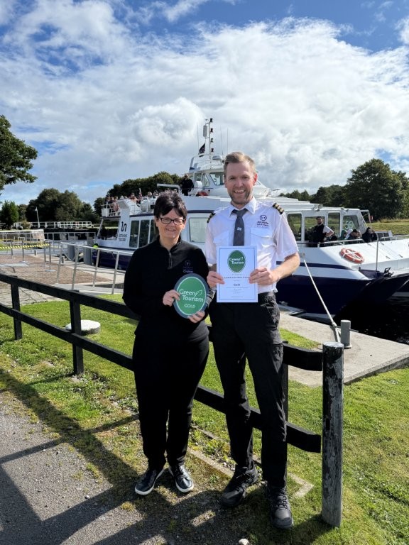 Alison and Ranald with our Green Tourism Award